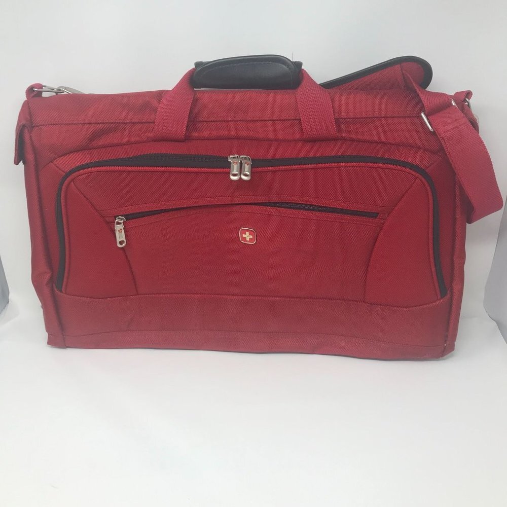 Red Swiss Gear by Wenger Canvas Travel Garment Suit Bag